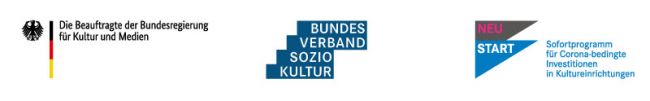 Die Überarbeitung der Webseite wurde im Rahmen des Förderprogramms "NEUSTART. Sofortprogramm für Corona-bedingte Investitionen in Kultureinrichtungen" aus Mitteln der Beauftragten für Kultur und Medien gefördert.