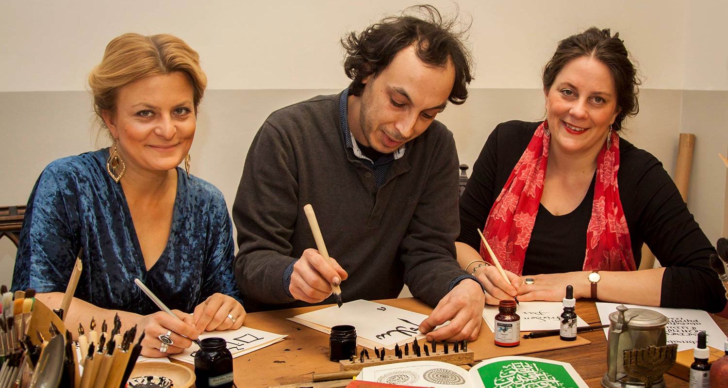 Lutherhaus Eisenach, Kalligraphie-Workshop in drei Sprachen