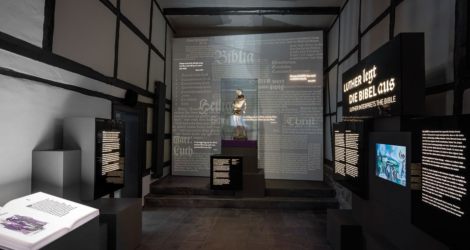 Lutherhaus Eisenach, Blick in die Dauerausstellung Luther und die Bibel
