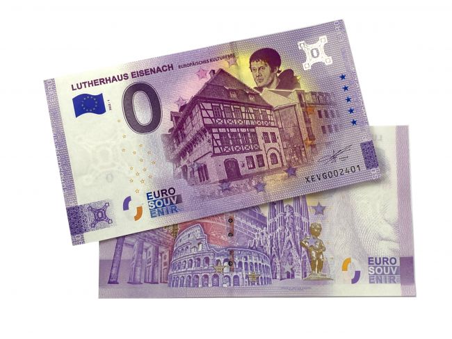 0-Euro-Souvenirschein, Lutherhaus Eisenach